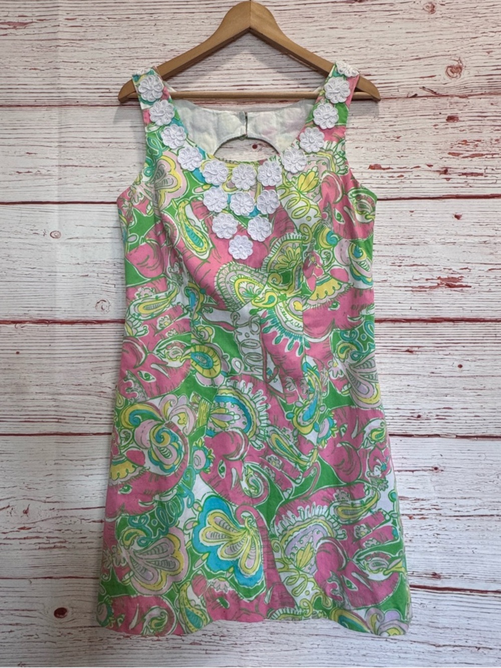 Lilly Pulitzer Nina Shift Dress in Multi Chin Chin Sz 10 - Picture 3 of 14